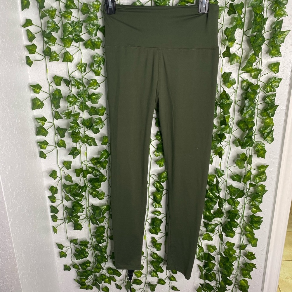 military green fabletics leggings